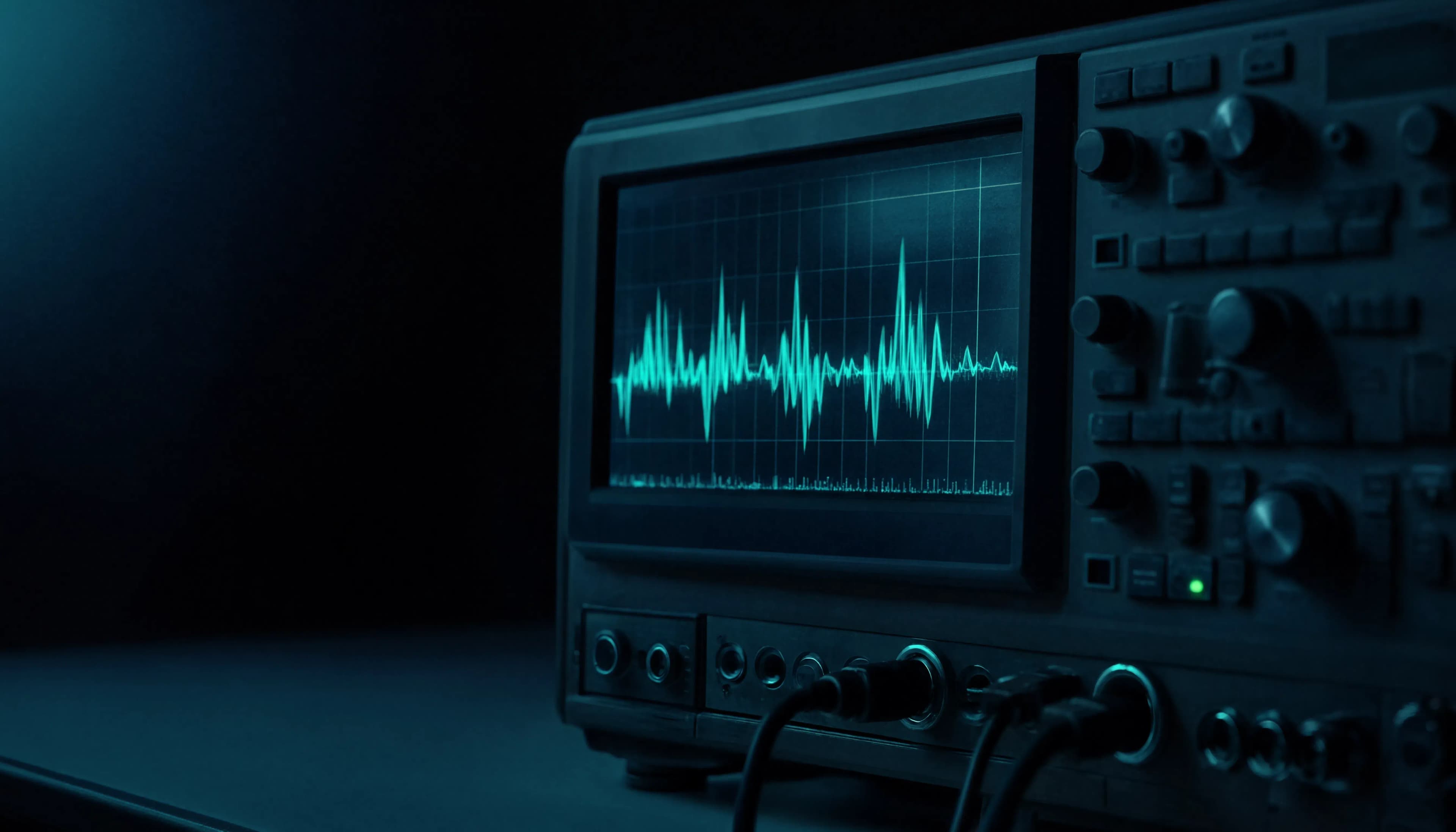 Oscilloscope displaying a high-resolution waveform
